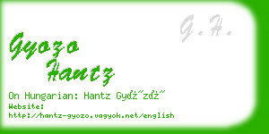 gyozo hantz business card